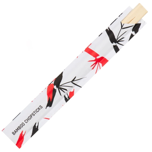 Sushi chopsticks in a white envelope