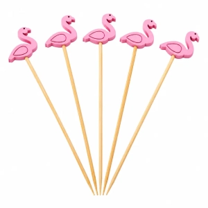 Wykałaczki ozdobne różowe flamingi, 5000 szt.